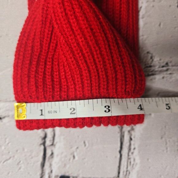 Kate Spade New York Hats Off Poppy Red Knit Crochet Bow Headband - Picture 4 of 4